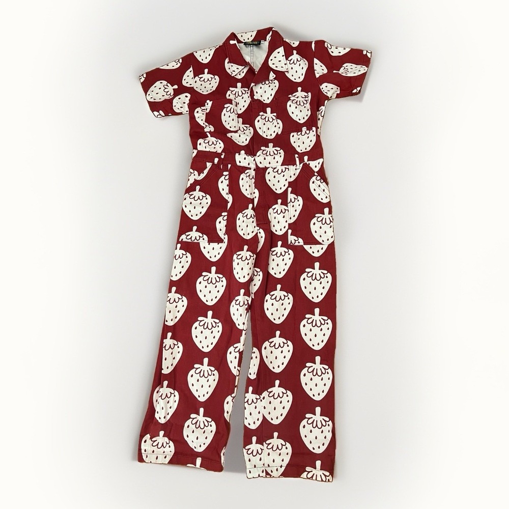 Big Bud Press Strawbaby Red Strawberry Limited Edition Short Sleeve Jumpsuit 2XL